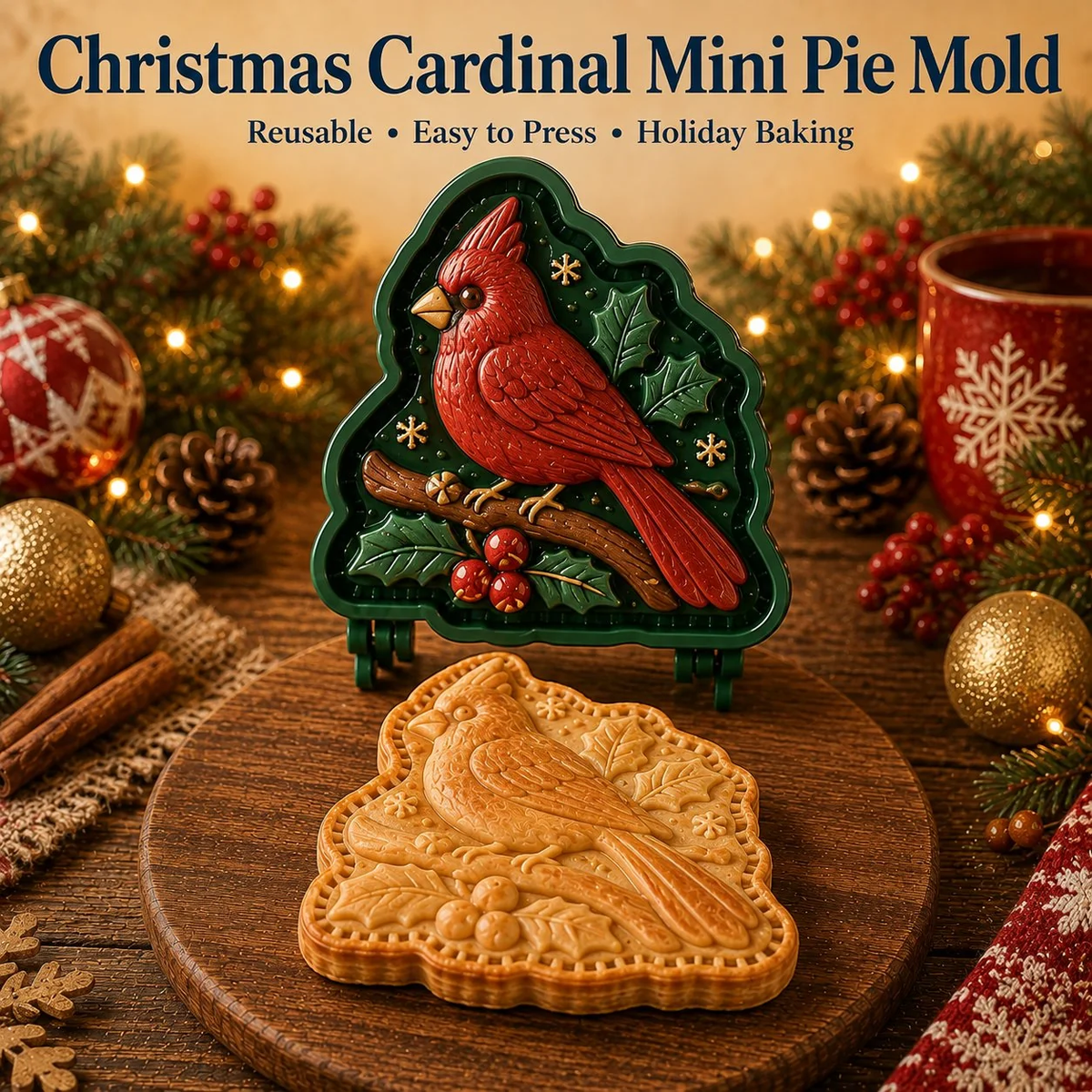 🔥🔥All set boxes Only $5.62 Last Day Promotion!✨ 🎄16-Design Christmas Mini Pie Mold Collection 🥧