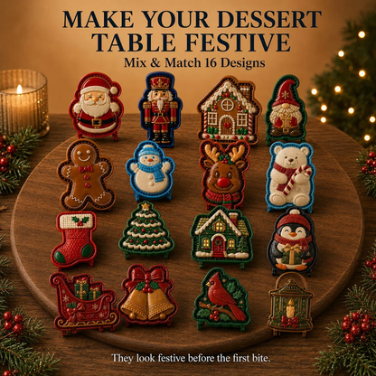 🔥🔥All set boxes Only $5.62 Last Day Promotion!✨ 🎄16-Design Christmas Mini Pie Mold Collection 🥧