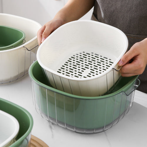 2-in-1 Fruit & Vegetable Washing Basket