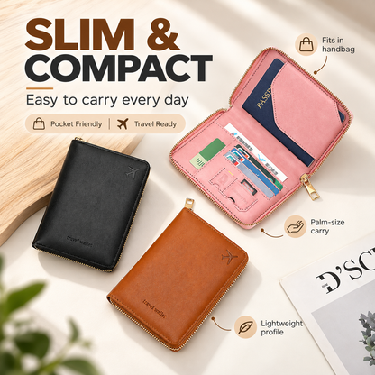 🛡️ Ultimate RFID Anti-Theft Passport & Card Organizer
