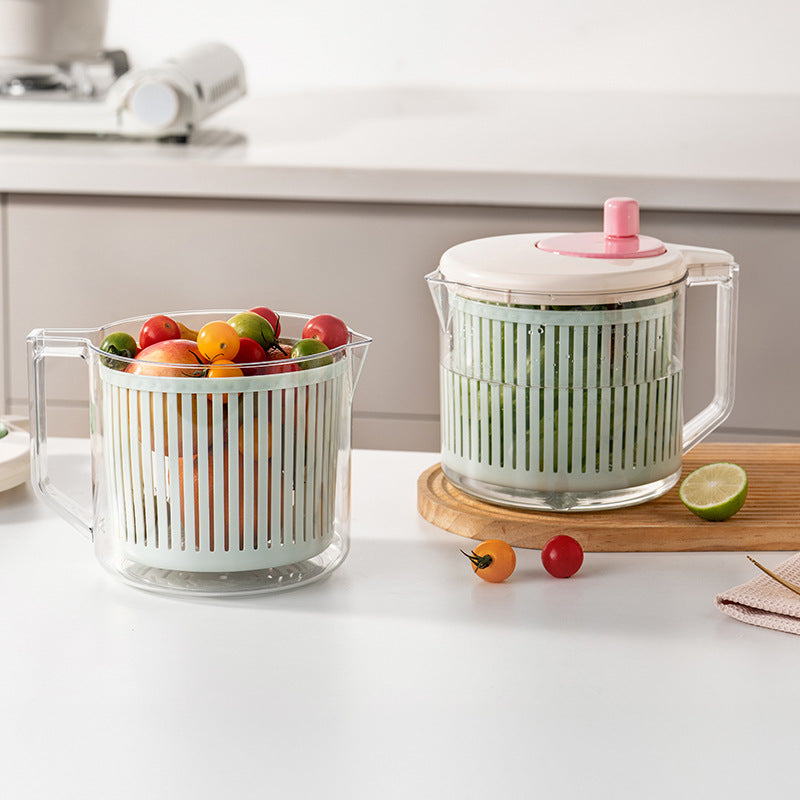 Manual Salad Spinner & Produce Washing Basket