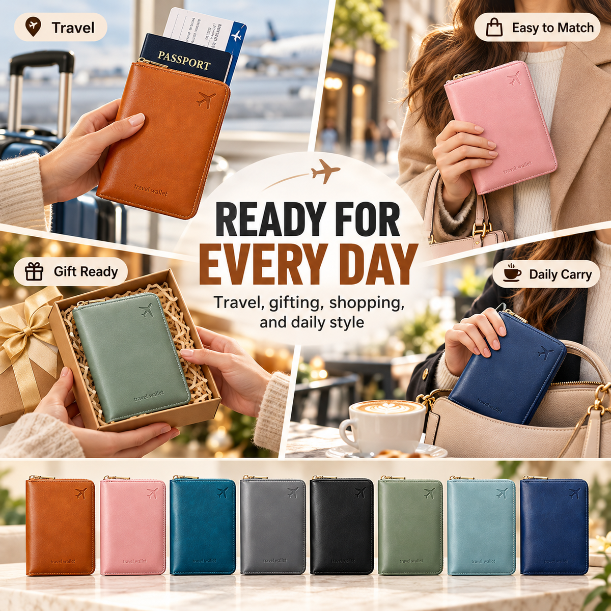🛡️ Ultimate RFID Anti-Theft Passport & Card Organizer