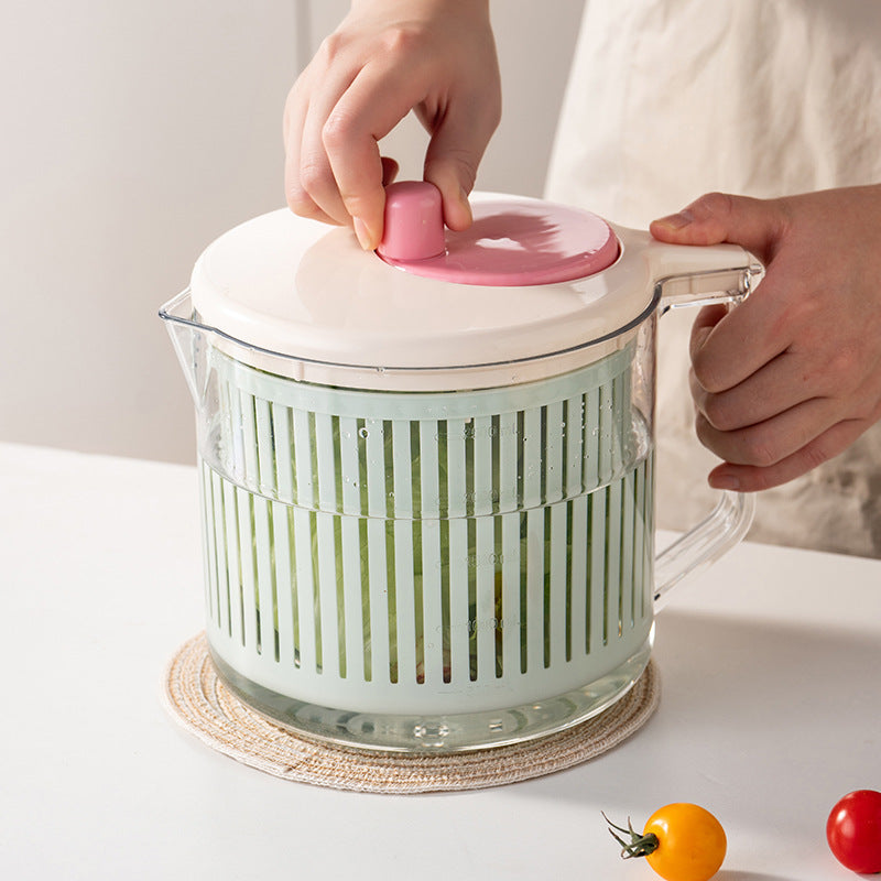 Manual Salad Spinner & Produce Washing Basket
