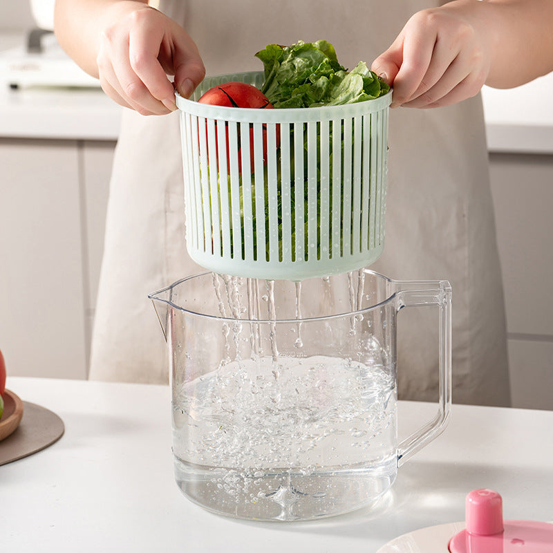 Manual Salad Spinner & Produce Washing Basket