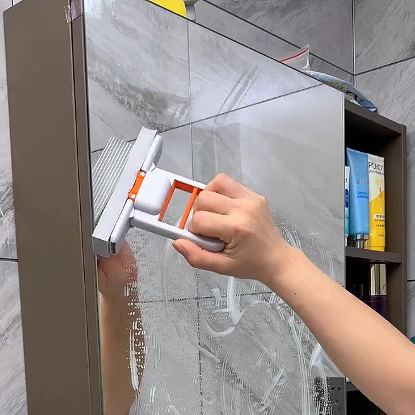 2-in-1 Handheld Window & Glass Cleaning Squeegee Details