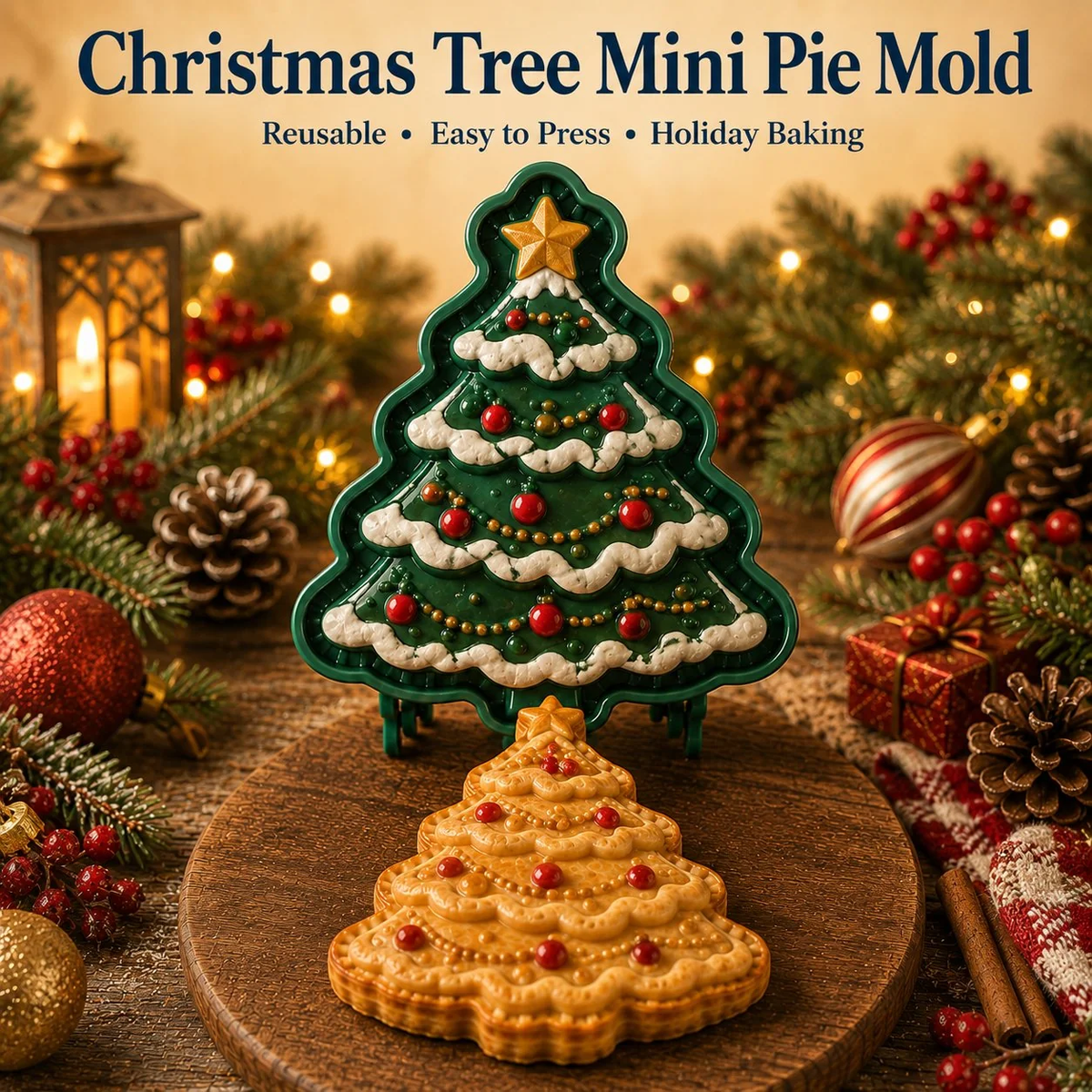 🔥🔥All set boxes Only $5.62 Last Day Promotion!✨ 🎄16-Design Christmas Mini Pie Mold Collection 🥧