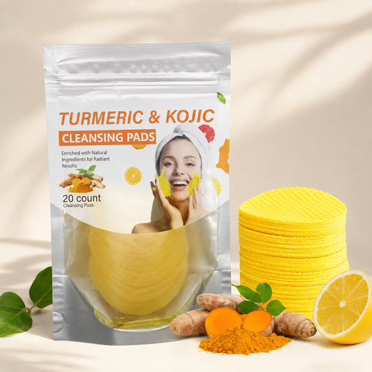 🏆Surprise Price:minimum Only $5.99!!!⚡Turmeric & Kojic Acid Cleansing Pads 20pcs🍋
