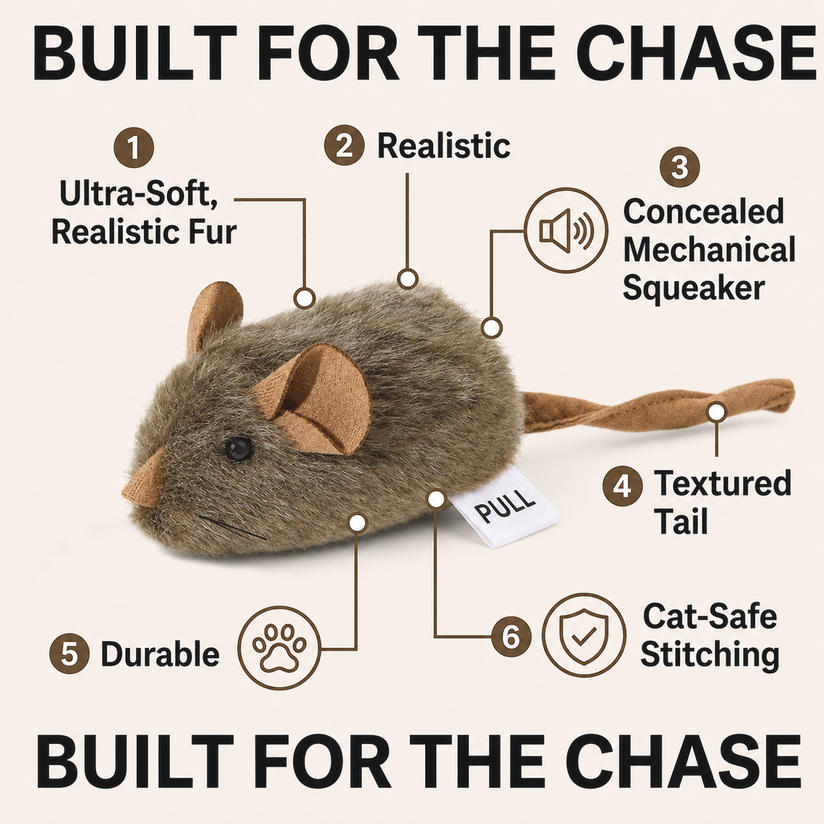 🎁LAST DAY SALE ! 50% OFF—Say Goodbye to Boredom: The Wind-Up Mouse That Drives Cats Wild! 🐭💥