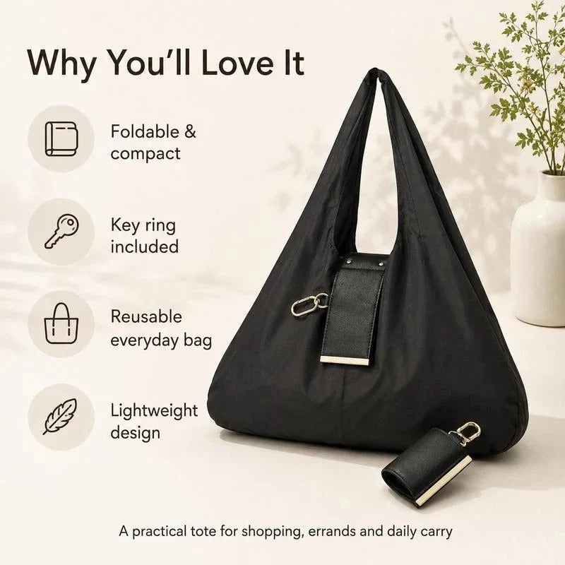 Tiny as a Keychain, Holds Up to 30 lbs! The Ultimate Everyday Foldaway