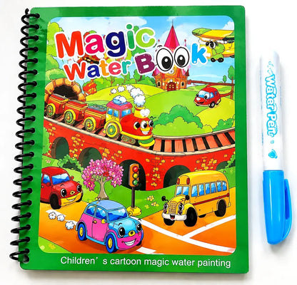 🎁 BUY 1 GET 1 FREE — Magic Water Coloring Book | 💧 Reusable, Mess-Free Fun