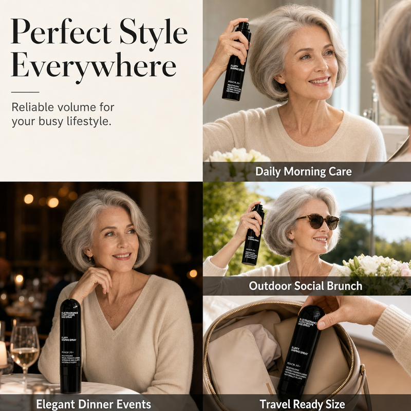 🙋‍♀️LAST DAY - BUY 2 GET 2FREE - $8.24✨ EACHFluffyHair Shaping Spray, InstantVolume For Flat Hair, Fuller-Looking Hair All Day